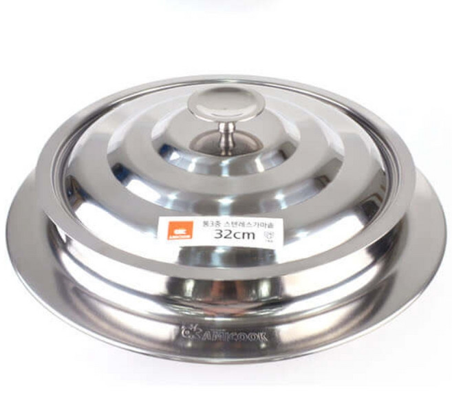 KB 리빙쿡 <스텐대형가마솥 - 60cm x 33.0cm-1개>, 스텐대형가마솥 - 60cm x 33.0cm