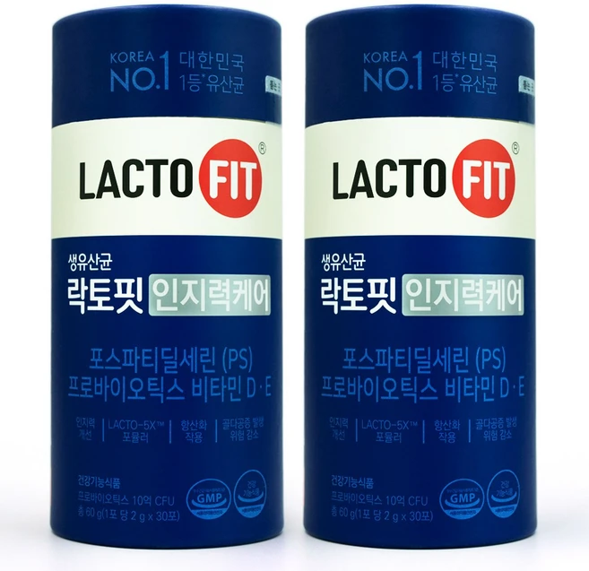 락토핏 생유산균 인지력 케어, 2g, 60개 - 쿠팡