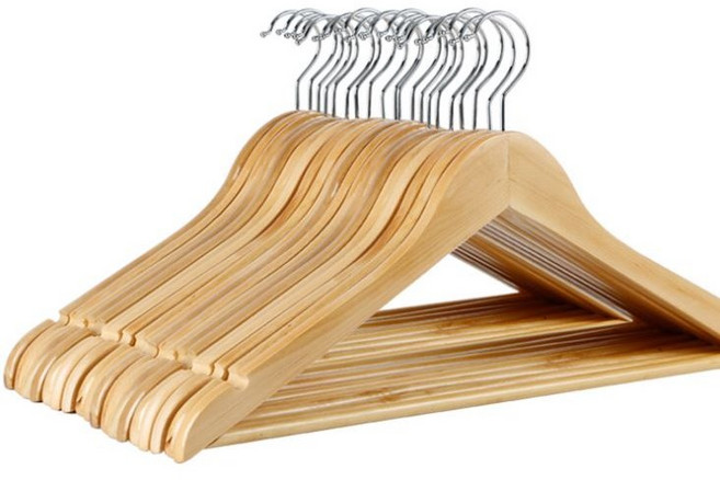 osshop 네츄럴 원목 옷걸이 10개, 1개