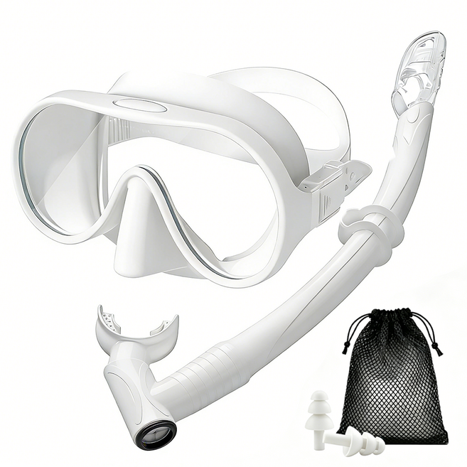 전문가용 스노쿨링 세트, 흰색