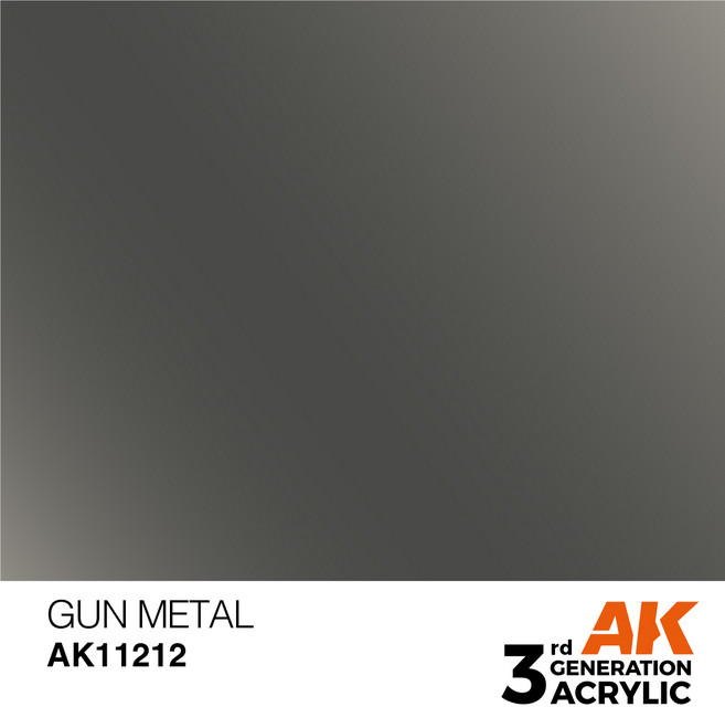 AK Interactive 3G 壓克力漆 AK-11212 槍鐵灰 17ml, 1個