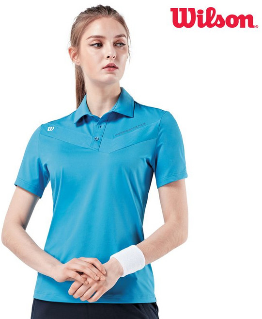 윌슨 여성 카라넥 반팔티셔츠 5224 T블루 단체복