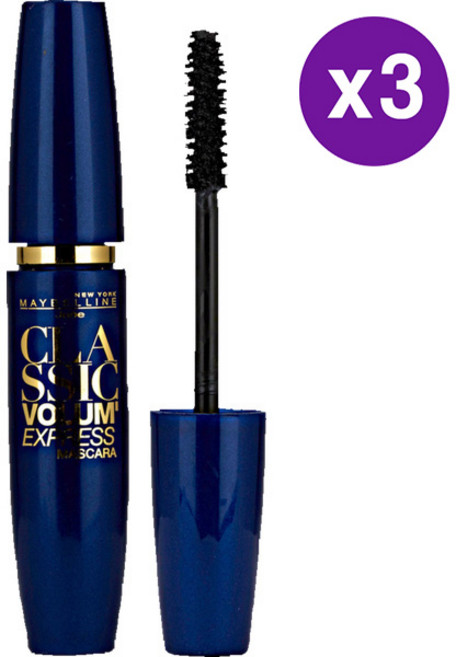 Maybelline Classic Volum Express Mascara Black 10ml 메이블린 클래식 볼륨익스프레스 마스카라 블랙 3팩