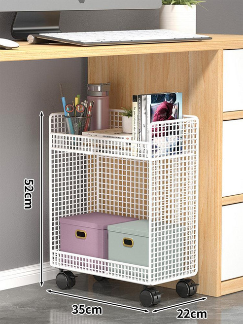 선반 책꽂이 카트 책꽃이 정리함 바퀴달린 북웨건 책상