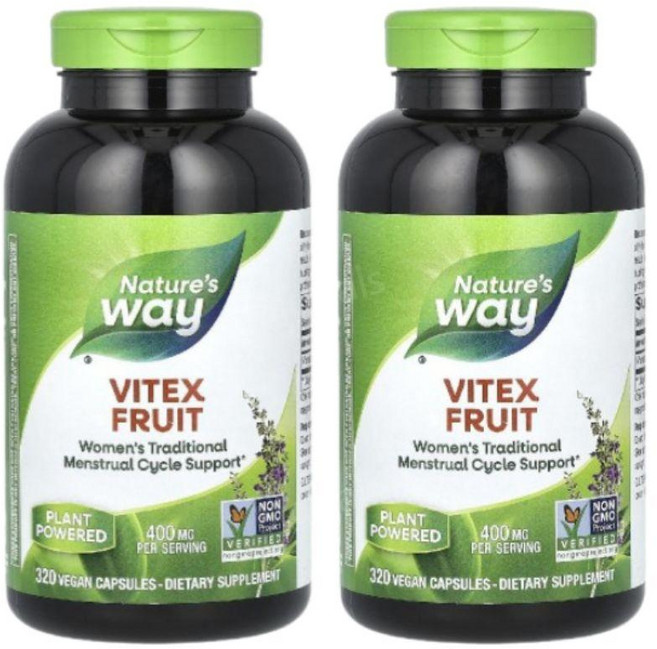 네이처스웨이 비텍스 바이텍스 열매 400mg 320캡슐 2개 체이스트베리 Vitex, 320정