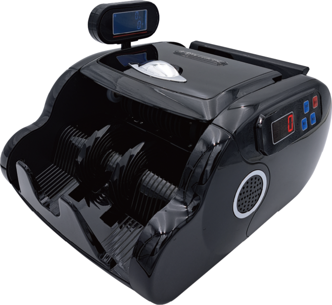 Co-create 合創 Mo-6888 雙屏輕巧點鈔機, 1個, Mo-6888翡翠｜外顯+防塵套