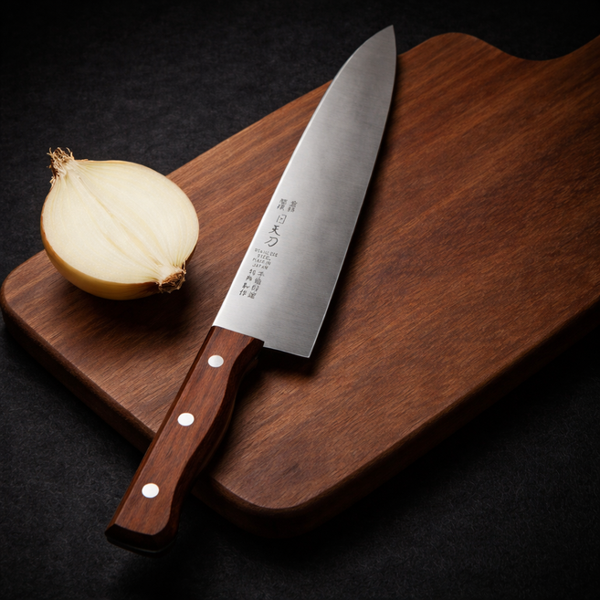 일본 명인 주방칼 업소용 명품 칼 일천도, 1개, 브라운