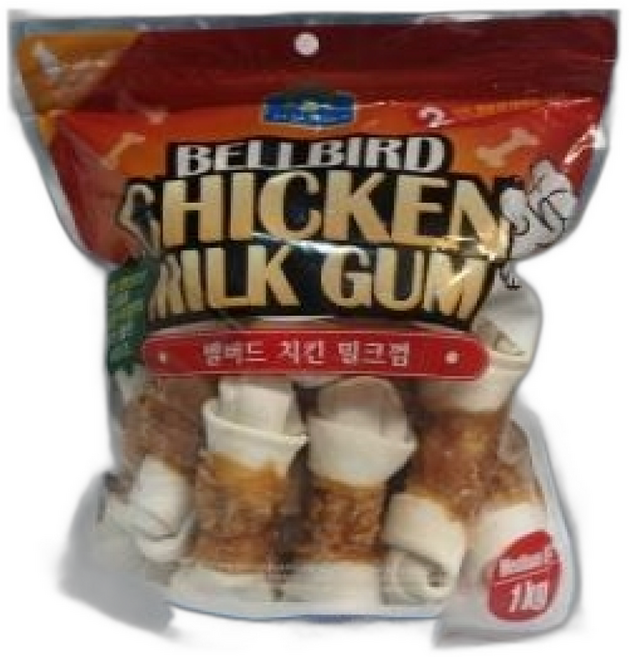 벨버드 치킨밀크껌 M, 1개, 1kg, 오리지날 맛