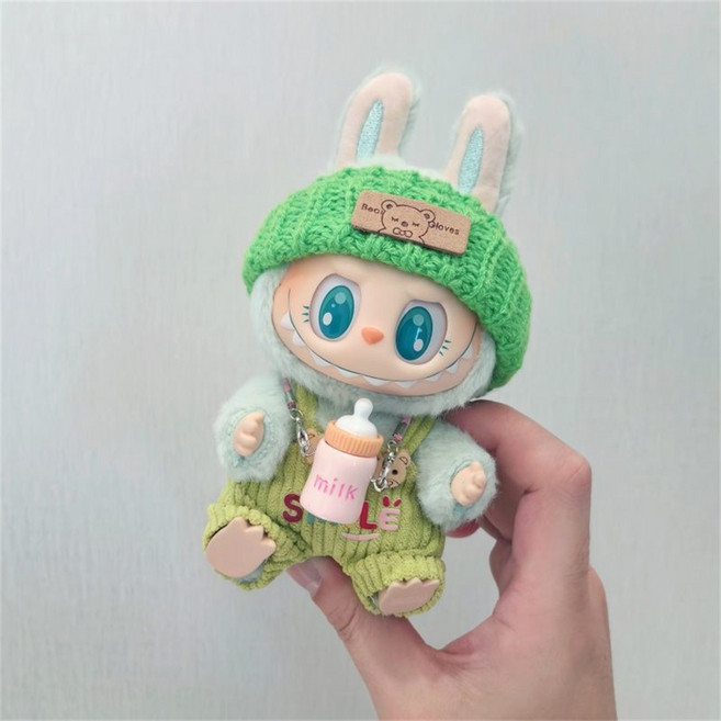 besteffie 적용 라부부옷 인형 옷 세트 귀여운 완벽한 인형 장식 액세서리 라부부꾸미기 K51, 1개, 01