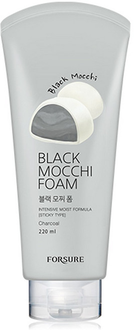 포슈어 블랙 모찌 클렌징폼, 220ml, 1개