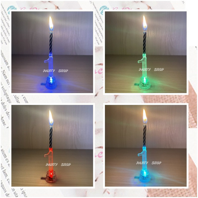 LED 慢閃 閃耀電子蠟燭 生日蠟燭 生日佈置 慶生派對 驚喜蠟燭 效果蠟燭, 1個, 8_(不含運)未滿佰元不出貨