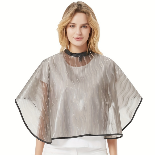 셀프염색 미용실 반투명 웨이브 pvc 염색보 파마보, 1개, 블랙