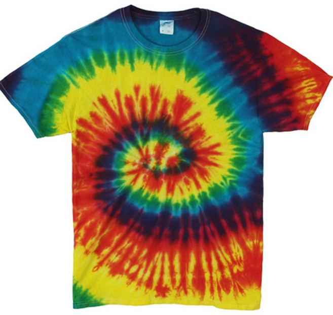 타이다이 물나염 염색 반팔 티셔츠