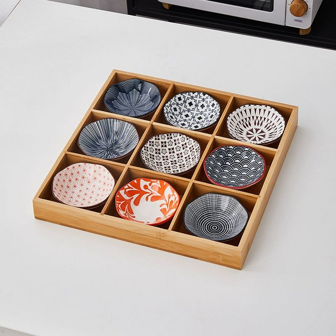 일본 나무 접시 플레이트 트레이 구절판 사시미 업소용