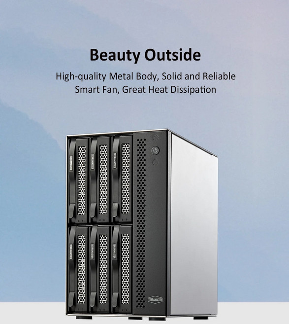 TERRAMASTER D6320 외장 하드 드라이브 인클로저USB 32 Gen2 10Gbp