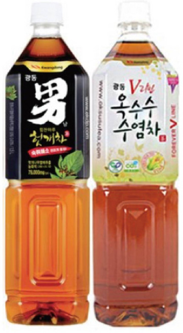 제트스카이 광동 헛개차 1.5L 3개 + 광동 옥수수수염차 1.5L 3개, 6개