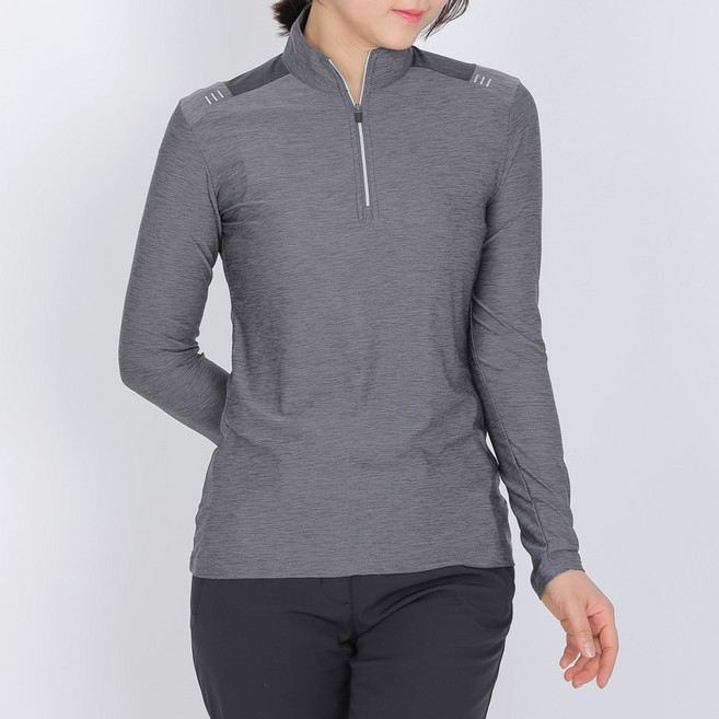 [이지바이] 여성 긴팔 집업 티셔츠_유니온 집업티