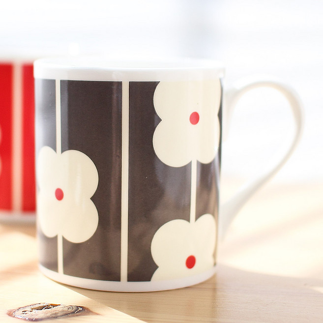 올라 카일리 그레이플라워 본차이나 머그, 1개