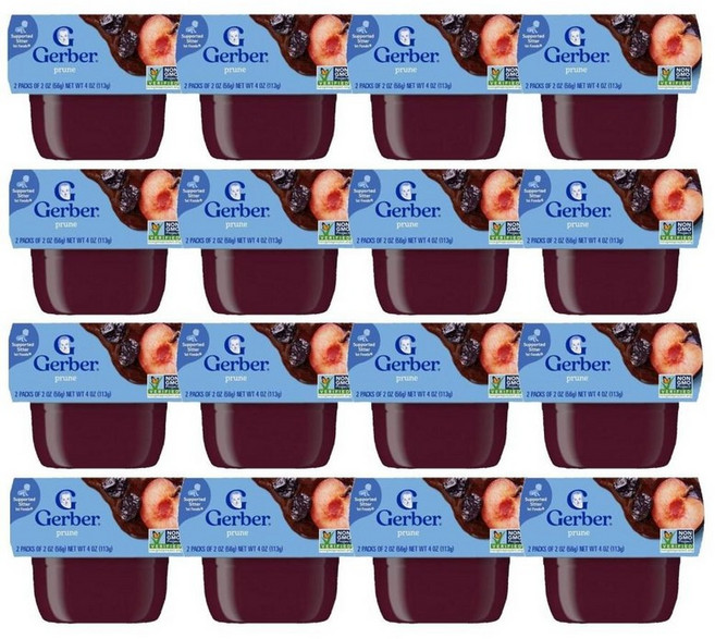 Gerber 거버 1단계 퓨레 프룬 56g, 32개