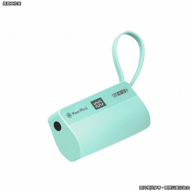 PolyBatt PB5000 直插式行動電源 支援PD/QC快充 台灣製造 BSMI認證, 綠