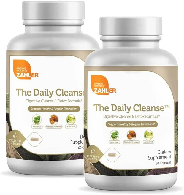 자일러 데일리 클렌즈 캡슐 Zahler Daily Cleanse, 2개, 60정 - 쿠팡