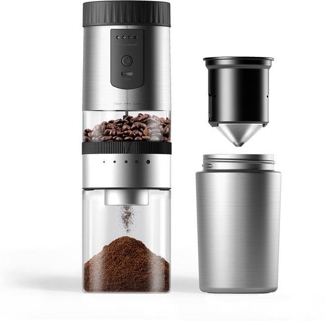 마리슈타이거 공식 루미 무선 전동 커피그라인더세트 SE60 케이스미포함 아웃도어 올인원 풀세트 USB충전 원두분쇄기