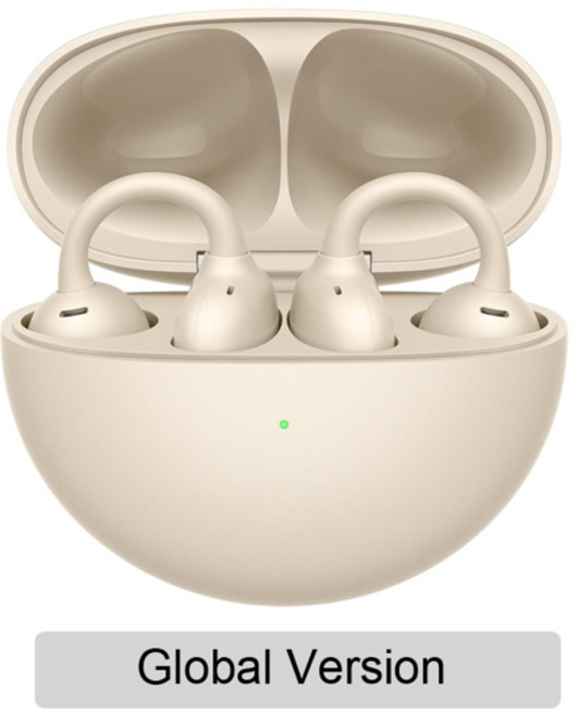 huawei Freeclip 화웨이 FreeClip 오픈 이어 무선 헤드폰 궁극의 사운드 iOS 및 안드로이드 호환 8 시간, 02 Global Beige, 1개