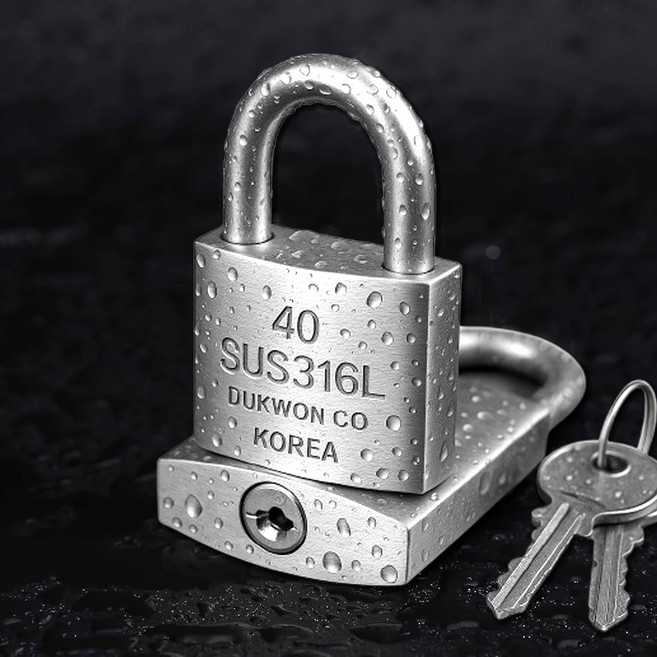 녹방지 스텐 자물쇠 긴고리 마린용 어선 선박 보트, 중(40), 1개