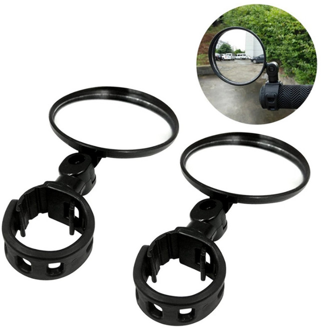 발통마켓 자전거 핸들바 클램프 백미러 각도조절 접이식 사이드미러 후사경, 각도조절백미러1pcs, 1개