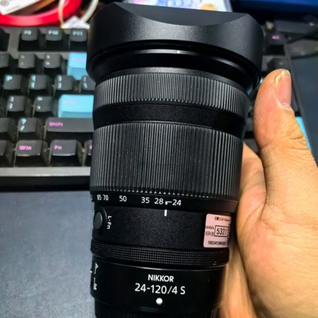 Nikon Z 24-120mm f4 S Z 28-400mm f/4-8VR용 금속 사각 렌즈 후드에는 금속 캡이 함께 제공됩니다., 1개