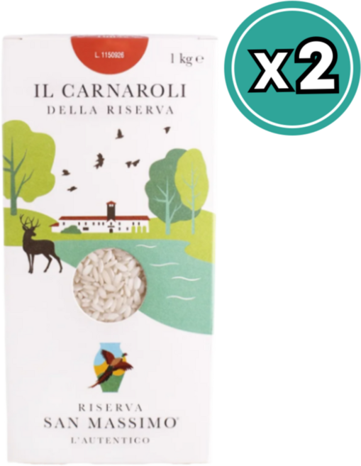 Riserva San Massimo 카르나롤리 이탈리아 리조또용 쌀 lkg x2팩