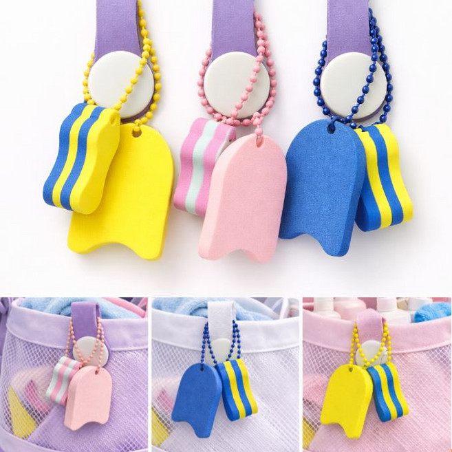 수영 킥판 풀부이 키링 3종 세트 수영용품 수친자 수린이, 1세트, 색상혼합 킥판3+풀부이3