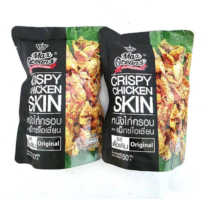 태국 닭껍질튀김, 2개, 50g