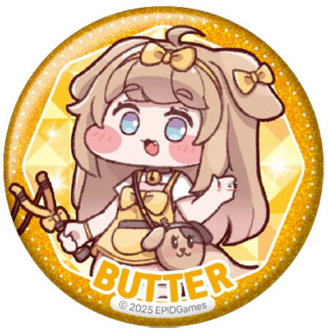 (대원) (트릭컬 : 리바이브) 글리터 캔배지 : 버터 - (예약판매 2025/09/29~)