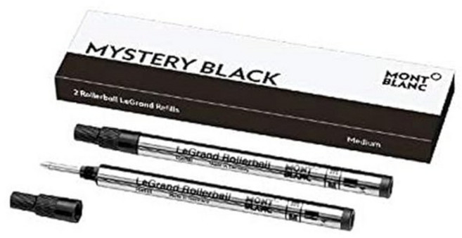 Montblanc 2 refill per roller LeGrand (M) Mystery Black nero 128225