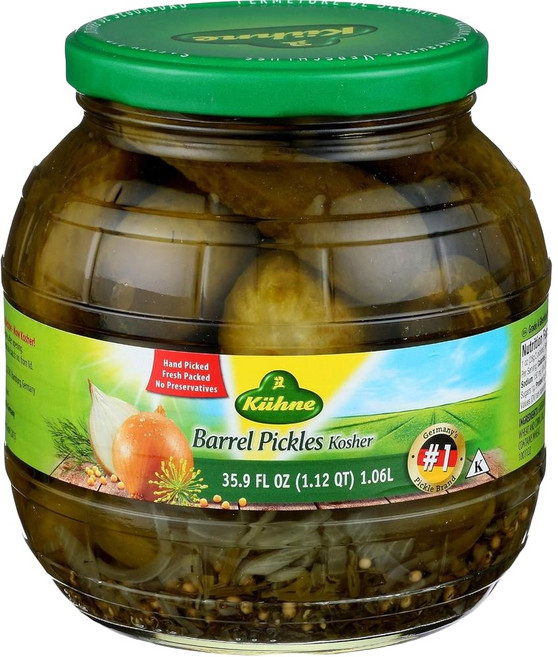 KUHNE 퀴네 배럴 게르킨 1.02kg(6팩), 6개, 1.02kg