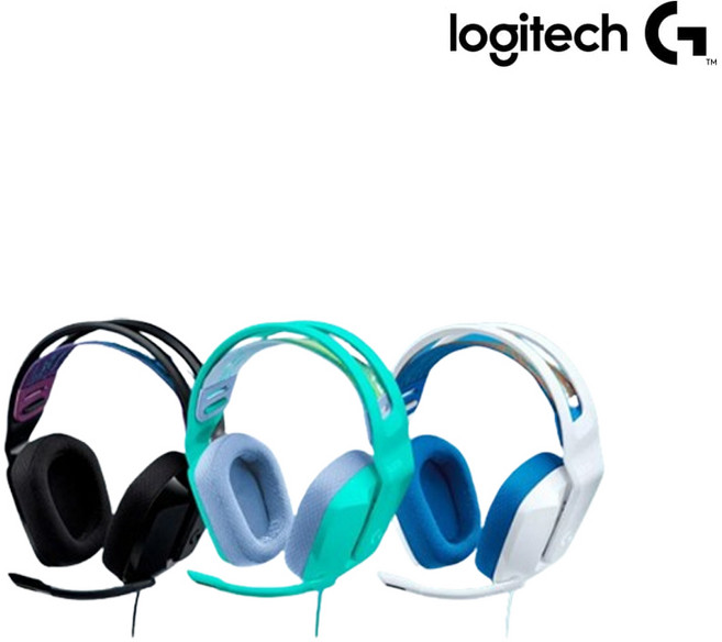 로지텍 G335 유선 게이밍 헤드셋, 981-000980, 민트