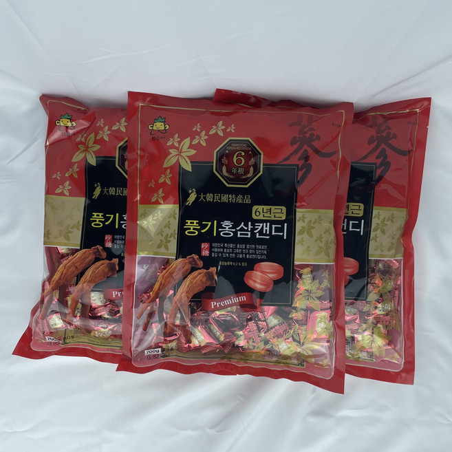 홍삼캔디 풍기홍삼캔디 700g 풍기인삼시장 한보인삼사, 1개