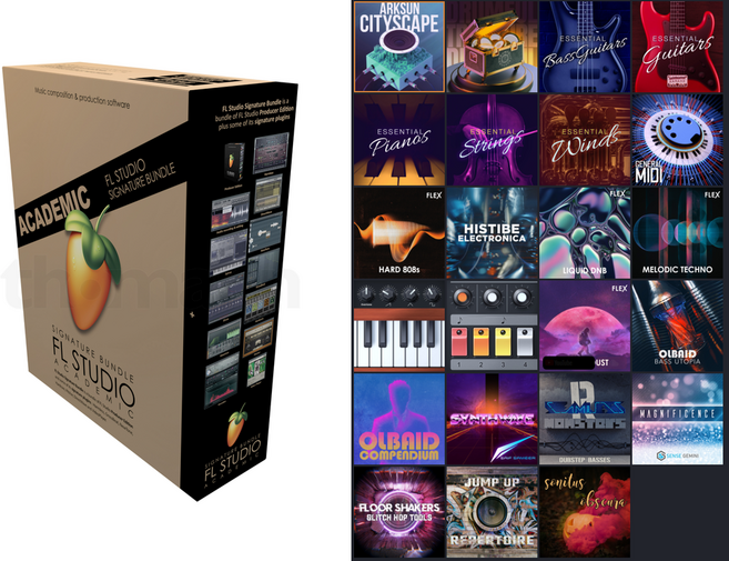 FL Studio 시그네쳐 교육용 FLEX 23종 익스펜션 포함 학생증 불필요, FL Studio Signature Academic