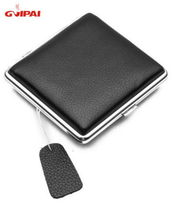 원터치 고급 소가죽 담배케이스 천연가죽 일반형 20개비수납가능