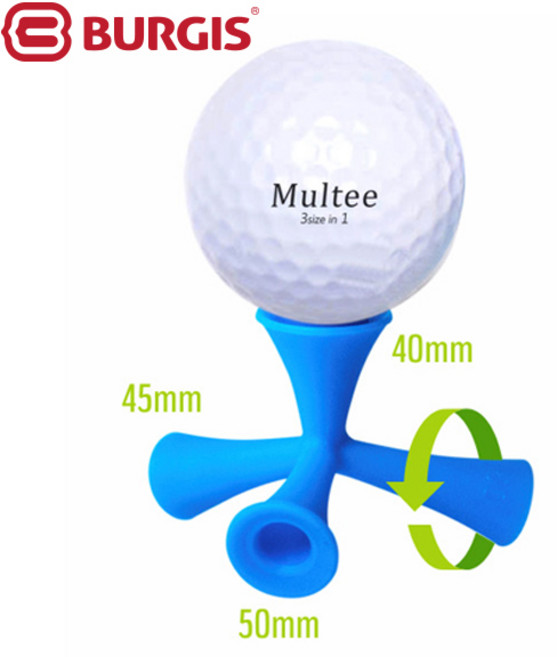 버지스 휘둘러 3단 높이조절 멀티 삼발이 골프티 (40 45 50mm) / BA210427, 핑크