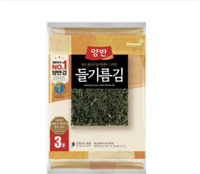 동원 양반 들기름김, 30개, 20g