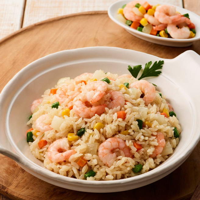 푸드마을 엄지 볶음밥 김치 낙지 소불고기 해물 새우 햄야채 치킨카레 묵은지삼겹살 대패삼겹살, 1개, 새우볶음밥