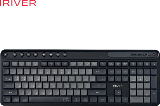 아이리버 Silent 듀얼모드 멀티페어링 블루투스 무소음 무선 키보드, 블랙, MWK601 무소음 무선, 제조사축
