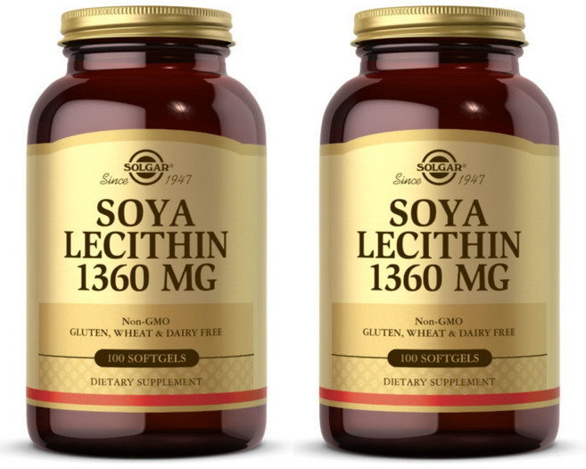 솔가 소야 레시틴 1360mg 100소프트젤 X 2통 대두 레시틴, 100정