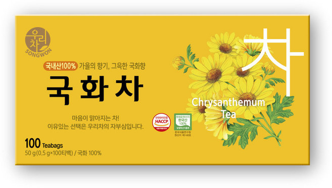 우리차 국화차 티백, 0.5g, 100개입, 1개