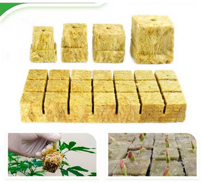 그로우폼 원예용오아시스삽목 헬프팜 새싹 삽목용, 1개, 밝은색(암면블록) 35x35x40(60블록)