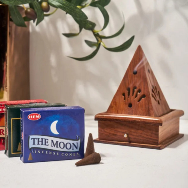 HEM 인세스 콘 10개입 + 미니 콘 박스, 콘 박스 서랍, 프레셔스 머스크