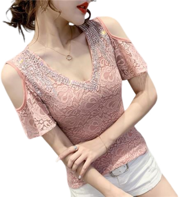 라인댄스복 스포츠댄스복 여성 상의 연습복 반팔 티셔츠 뉴타임즈 Women's T-shirt