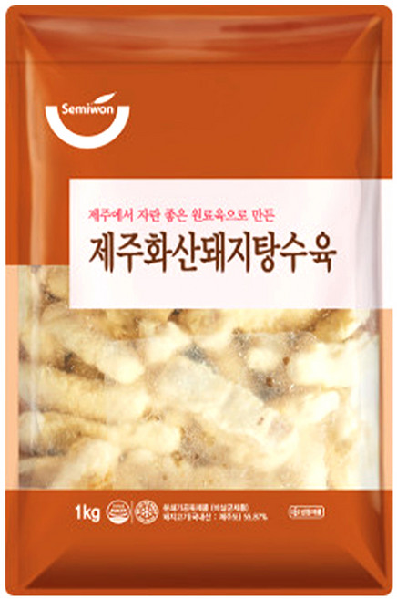 세미원 제주화산 돼지탕수육 1kg 냉동